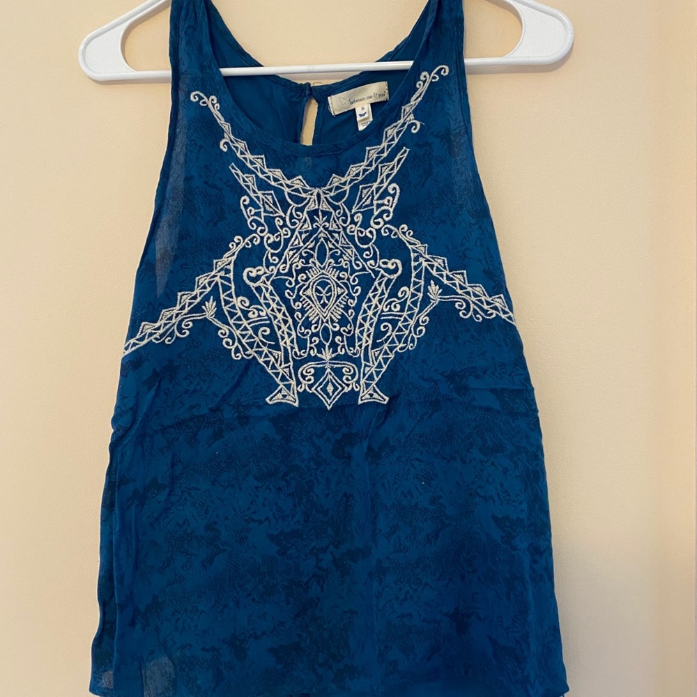 Blue Blouse Tank